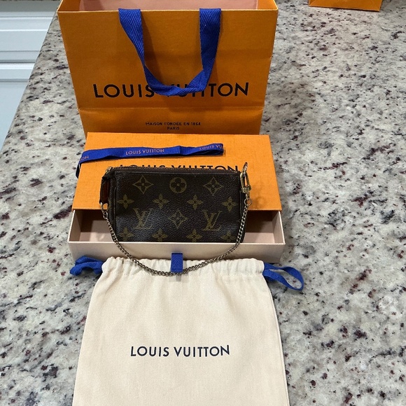 Louis Vuitton Handbags - Louis Vuitton Monogram Canvas Mini Pochette Accessoires in Brown